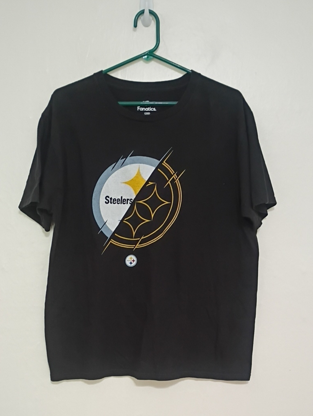 Fanatics Black Steelers T-shirt Size L